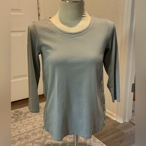 J. Jill Pima 3/4 Sleeve Scoop Neck Tee XS